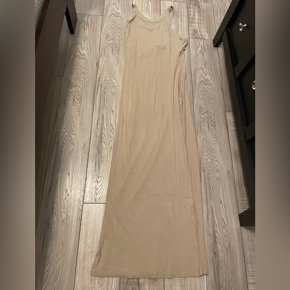 NWT Jlux Beige MIDI Dress